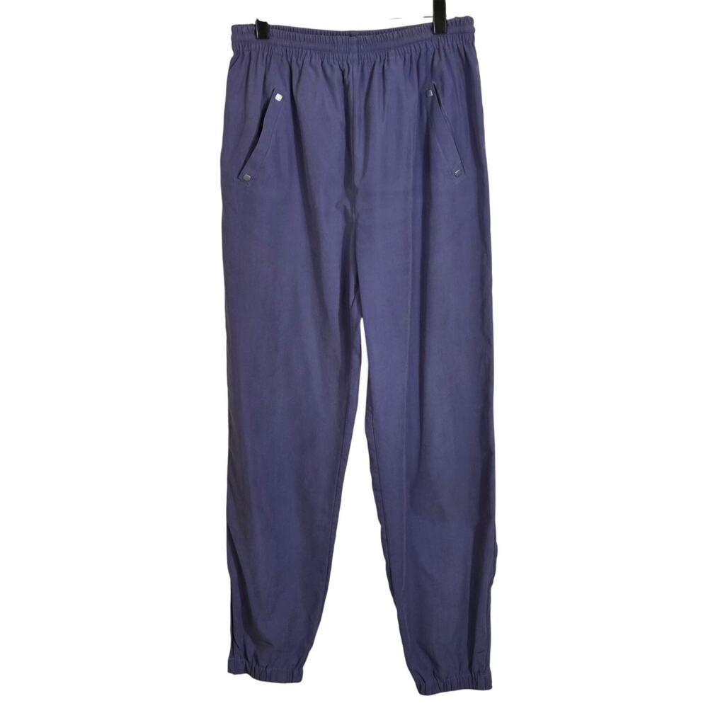 Jamie Sadock Women's Jogger Pants Medium Purple Golf Pull On Ankle Zip‎ Pockets